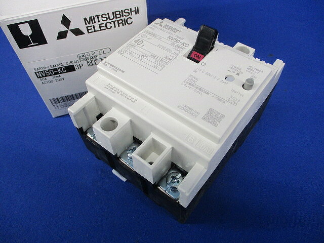 短絡ブレーカ 3P40A30mA AC100-200V NV50-KC3P40A30mA