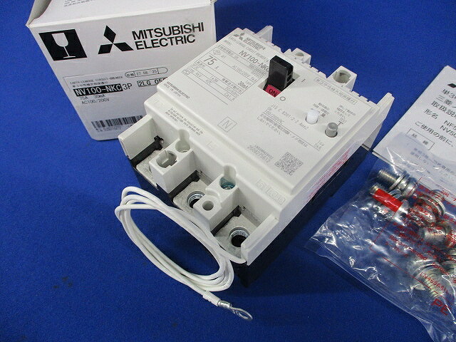 ノー電気ヒューズ立ちはだかる器 3P75A30mA AC100/200V 単3知らん顔線欠相防御すること付 NV100-NKC3P75A