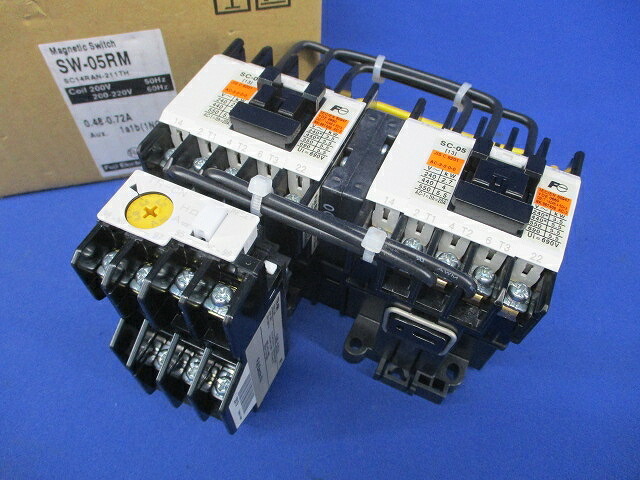 可逆形電磁開閉器 200V 0.48-0.72A 1a1b SW-05RM