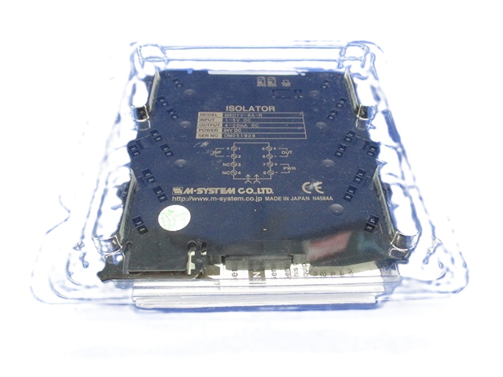 センサ入力用変換器 アイソレータ スプリング式端子接続形 M6DYV-6A-R