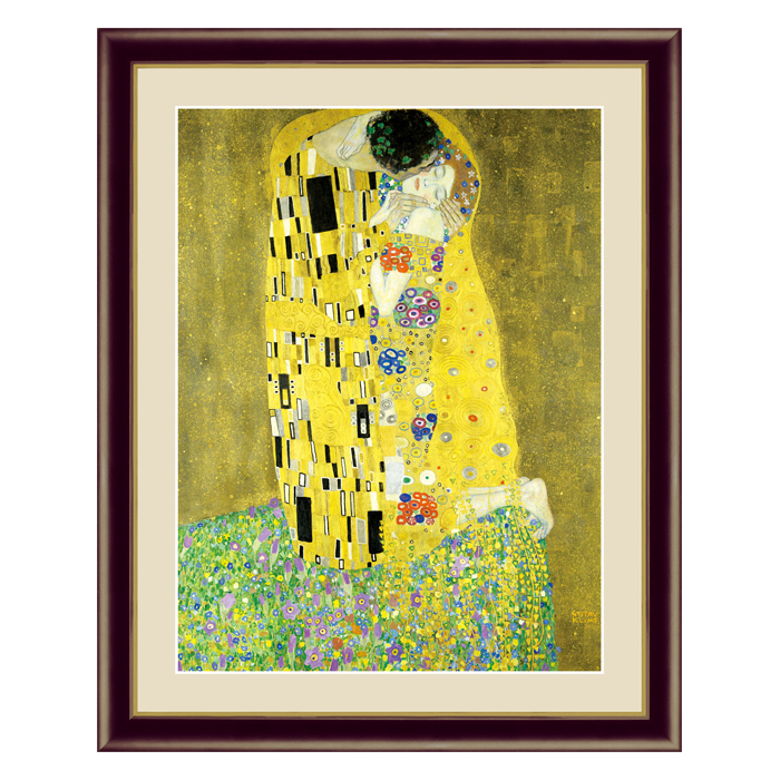 楽天市場】絵画 グスタフ・クリムト Gustav Klimt 接吻 F4 42×34cm 