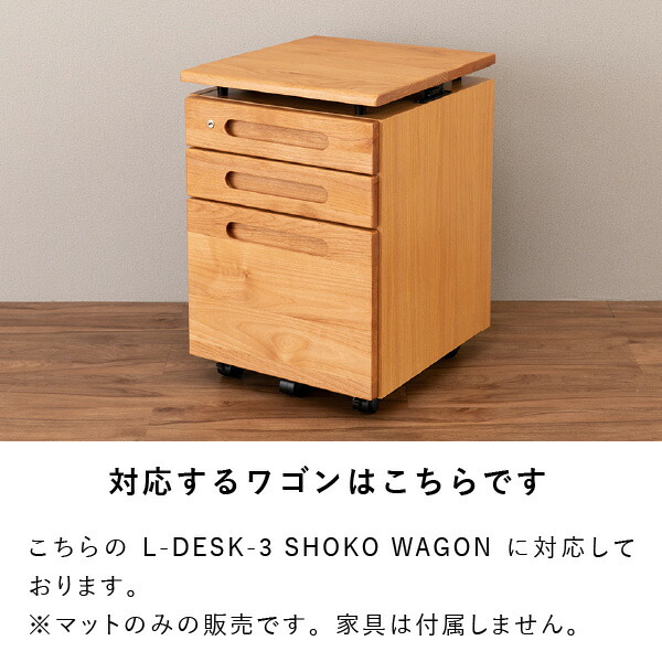 【PSマットのみ】デスクマット抗菌透明机非転写両面転写防止厚み2mm専用マット保護マット傷防止マット汚れ防止マット傷防止天板用キズ防止マットL-DESKワゴン用マット228-00446