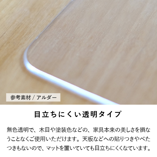 【PSマット抗菌2mm】エルデスク幅41.5cm学習収納用マット