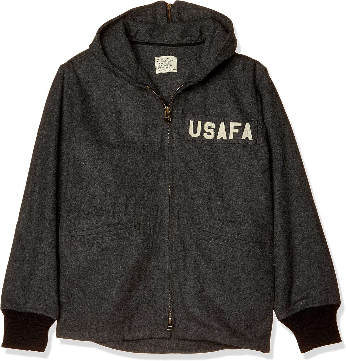 F-STYLE アメリカ空軍士官学校(USAFA)カデットメルトンウールパーカーコート F-SD020195-GRY-S|SelectShop Palette