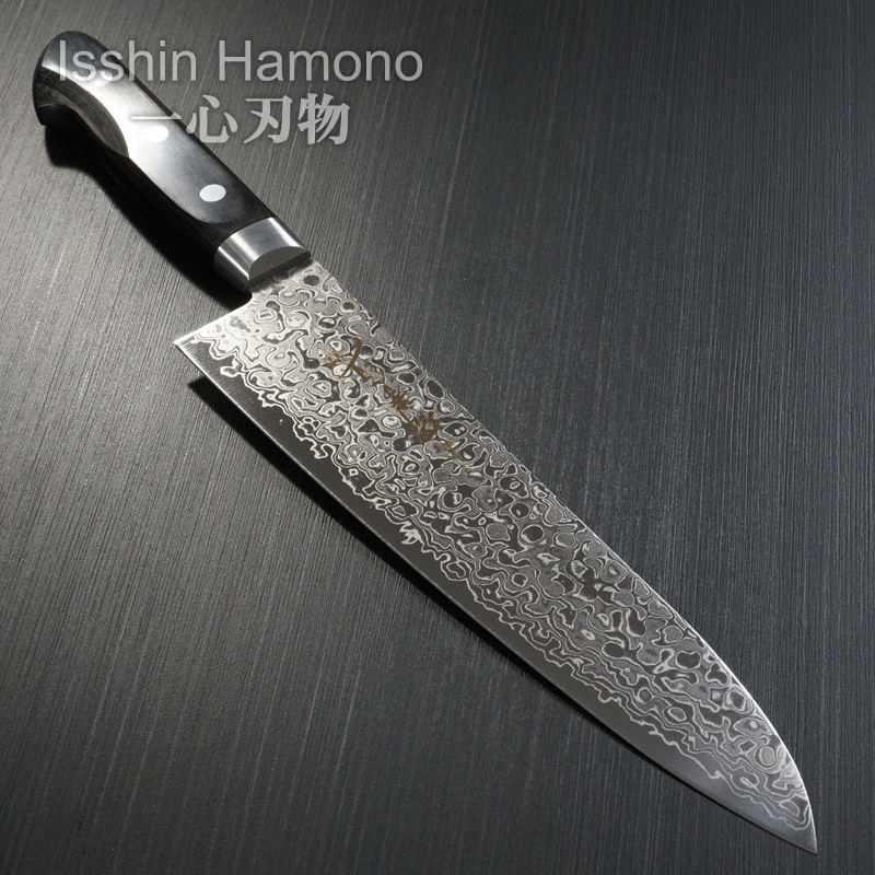 Isshin Hamono Sakai Takayuki 45 Layers Mirror Damascus Gyuto Chef