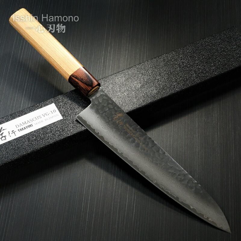 龍馬之剣心・シェフからの注文品・和式牛刀7寸・鍛造銀三ニッケルダマスカス 龍馬之剣心・シェフからの注文品・和式牛刀7寸・鍛造銀三
