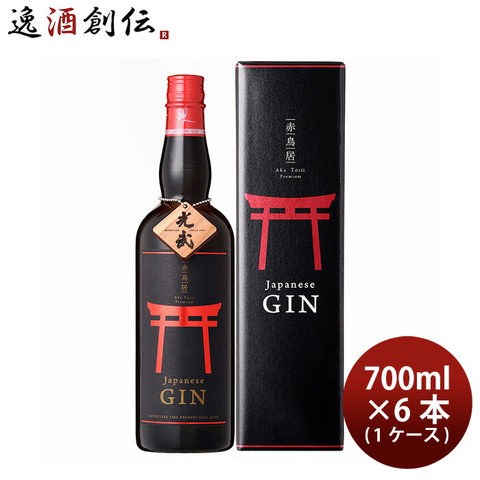 ジン 赤鳥居 プレミアム 700ml × 1ケース / 6本 光武酒造場 父の日 お中元 夏ギフト 暑中見舞い|逸酒創伝 店