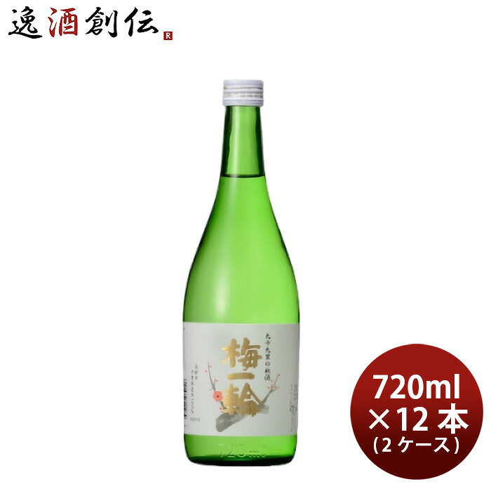 日本酒 上撰 純米酒 梅一輪（箱なし） 720ml &times; 2ケース / 12本 梅一輪酒造 父の日 お中元 夏ギフト 暑中見舞い｜逸酒創伝　店