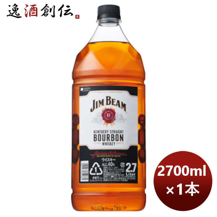 楽天市場】【エントリーで全商品ポイント５倍！楽天スーパーSALE限定！】 父の日 ウイスキー ジムビーム 4000ml 4L ＰＥＴ 4000ml  4L 1本 : 逸酒創伝 楽天市場店