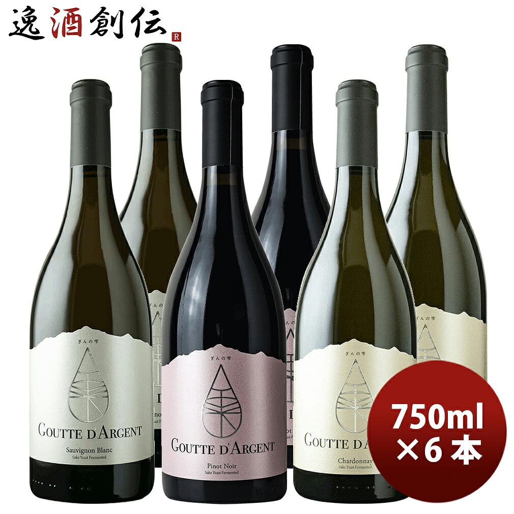 チリ ぎんの雫 3種6本飲み比べ 750ml シャルドネ・ピノノワール・ソーヴィニヨンブラン 新生活 入学祝い 卒業祝い 就職祝い 進学祝い