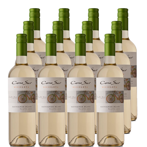 コノスル ソーヴィニヨン・ブラン ヴァラエタル(ビシクレタ) 750ml×12本 （新旧画像切り替え中） ギフト 父親 誕生日 プレゼント 新生活 入学祝い 卒業祝い 就職祝い 進学祝い
