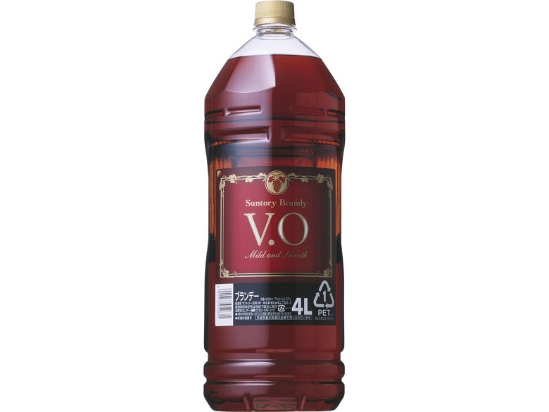 サントリー ブランデー VO PET 4000ml 4L 4本 1ケース ギフト 父親 誕生日 プレゼント 新生活 入学祝い 卒業祝い 就職祝い 進学祝い