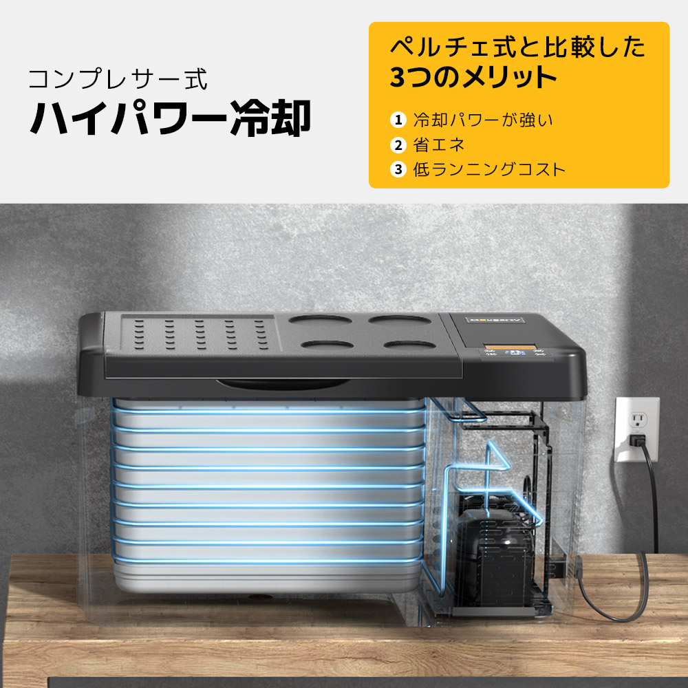 BougeRV ポータブル冷蔵庫 Cr Pro 29L BougeRV CR Pro 29L ポータブル冷蔵庫|バッテリー内蔵可能・急速