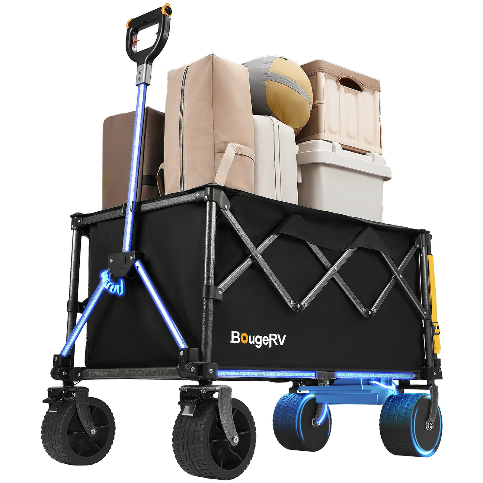 BougeRV 楽GoWagon電動持ちはこび手押し車│実業界いの一番気泡管水準器・200kg耐荷重・20粁最大限度航続異なり