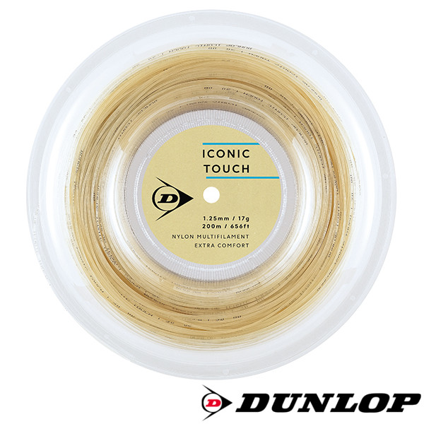 《貨物輸送無料》DUNLOP 冷コーニック・触れ合う DSTA32011 一巻きガット ICONIC TOUCH ダンロップ 硬式庭球 より糸