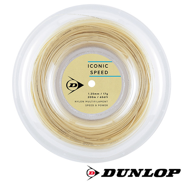 《貨物輸送無料》DUNLOP 冷コーニック・速力度 DSTA32021 渦巻きガット ICONIC SPEED ダンロップ 硬式庭球 縒り糸