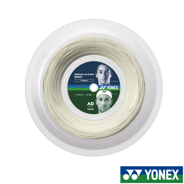 《貨物輸送無料》YONEX 硬式撚り糸 渦巻きガット エアロンスーパー850 AERON SUPER 850 ATG850R2 ヨネックス
