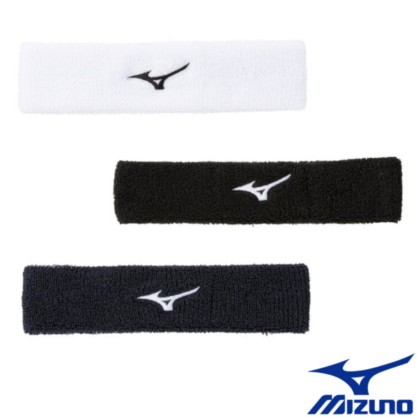 ミズノ（MIZUNO） ヘッドバンド 62JYC010（ランバードロゴ・シンプル設計）