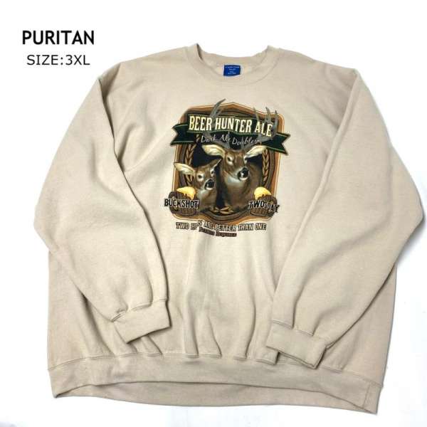 【楽天市場】VINTAGE ヴィンテージ 長袖 トレーナー Sweat, Sweatshirt PURITAN ピューリタン BEER