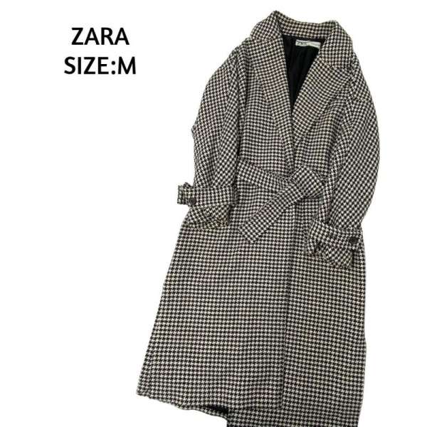 【楽天市場】ZARA ザラ コート一般 コート Coat クラシカル ガウン コート 千鳥格子 ベルト付 620【USED】【古着】【中古