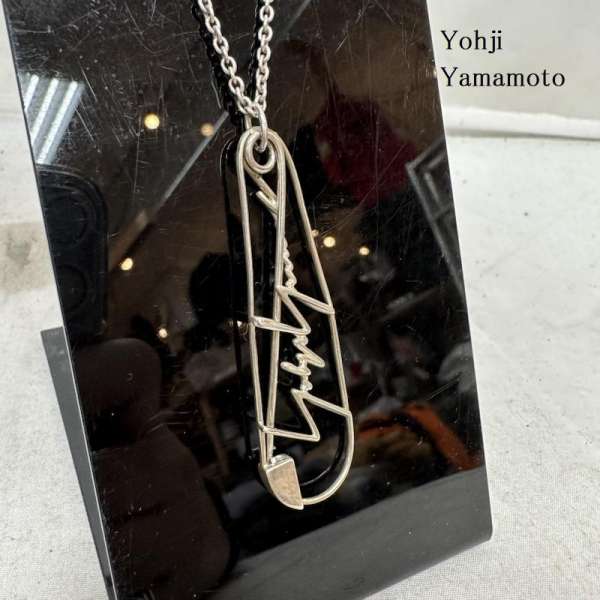 【Yohji Yamamoto】S’YTET フェザーモチーフレザーネックレス 