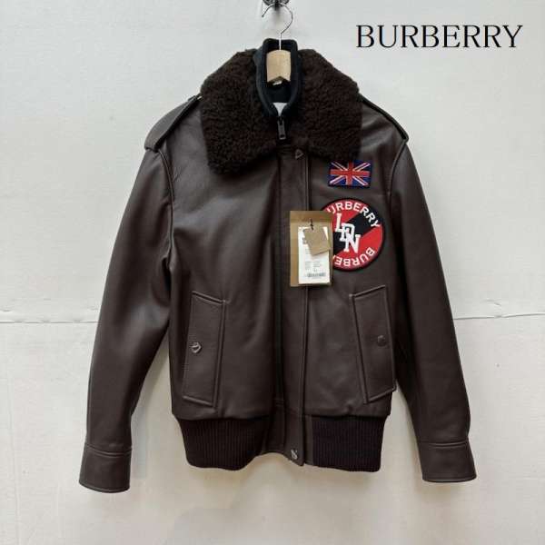 美品●バーバリーロンドン●ライダースジャケット　ダブルジップ ノバチェック 2025年最新】BURBERRY LONDON メンズ レザージャケット