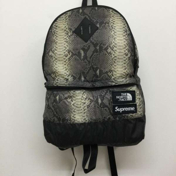 未使用級 シュプリーム ノースフェイス コラボ パイソン柄 ボストンバッグ Supreme - シュプリーム ×ノースフェイス/THE NORTH FACE