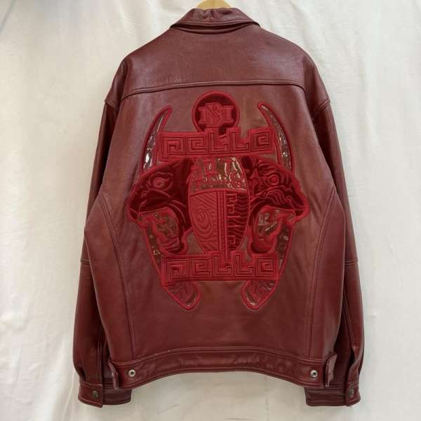 楽天市場】00s PELLE PELLE Leather Jacket 茶 44 ペレペレ