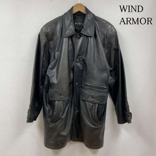 ▪️Wind Armor メンズM シングル ライダースジャケット 黒 牛革 レザー ライダース ジャケット メンズ L 黒 シングル 革ジャン