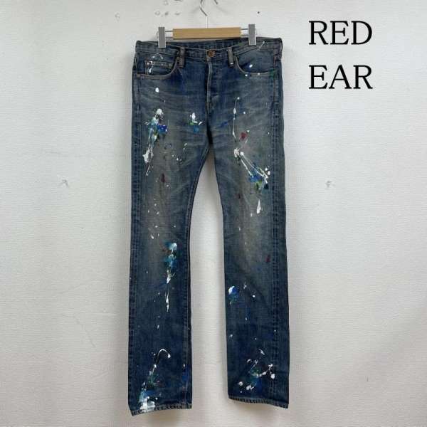 人気✨RED EAR ダブルニーパッチ　デニムパンツ　インディゴ染 人気✨RED EAR ダブルニーパッチ デニムパンツ インディゴ染