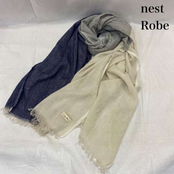 nest Robe ネストローブ ヘリンボーンリネン大判ストール Checkered clothes ** | 京都店 | nest Robe Shop Blog | nest