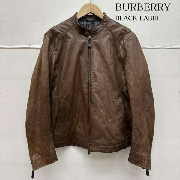 Burberry ジップアップ レザー ジャケット 楽天市場】バーバリー ブラックレーベル 羊革 シープスキン