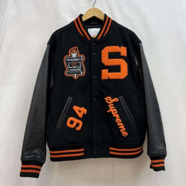 supreme stadium jacket メルトンスタジャン Supreme Studded Stadium Jacket Black Men's - SS25 - US