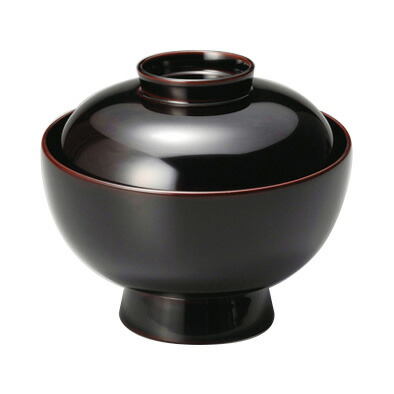 雑煮椀 溜内黒 木製 漆ペンキ塗り 12-01004 キッチン用品・食器・調理器具-食器・カトラリー・グラス