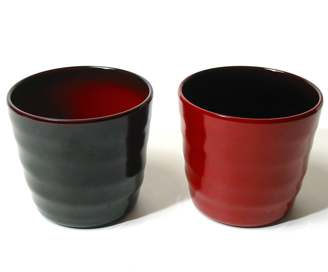 焼酎グラス　ペア　美月オールド（日本製）漆塗りのペアカップ　ビアカップにも　結婚祝いや内祝いに　和食器　漆器