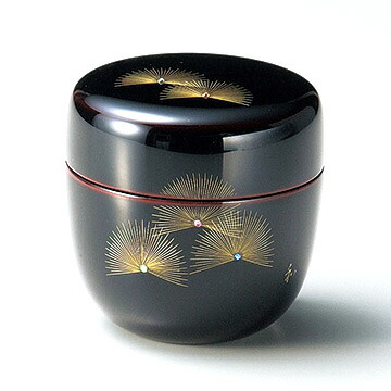 イ613 棗『塚本規義』『山中塗　菖蒲蒔絵　中次　棗　共箱』茶道具 イ613 棗『塚本規義』『山中塗 菖蒲蒔絵 中次 棗 共箱』茶道具
