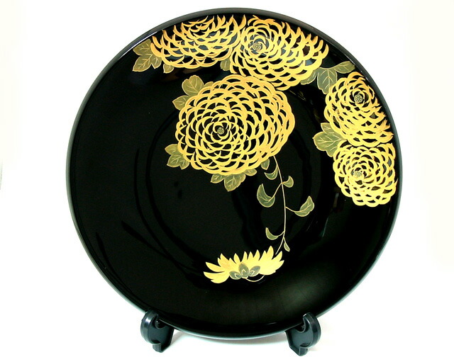 楽天市場】【送料無料】 飾り皿 富士に松原 黒＜京都 漆器の井助＞木製