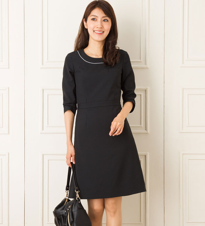 楽天市場】ブラックストライプベスト レディース 春夏 事務服