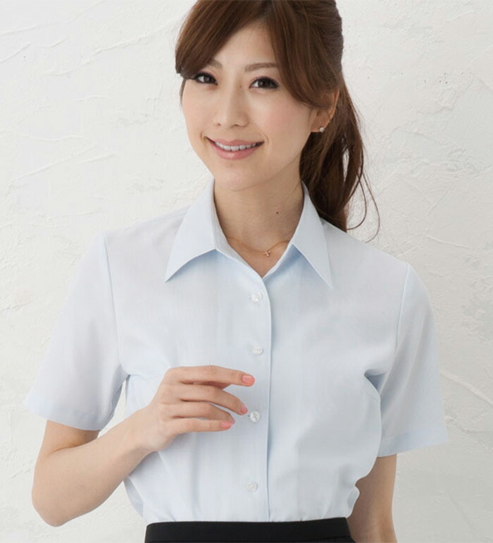プチプラ高機能半袖ブラウス レディース 春夏 事務服 オフィス制服 Selery 衣・職・自由femme ☆sunpexIST事務ブラウス 半袖 9号☆