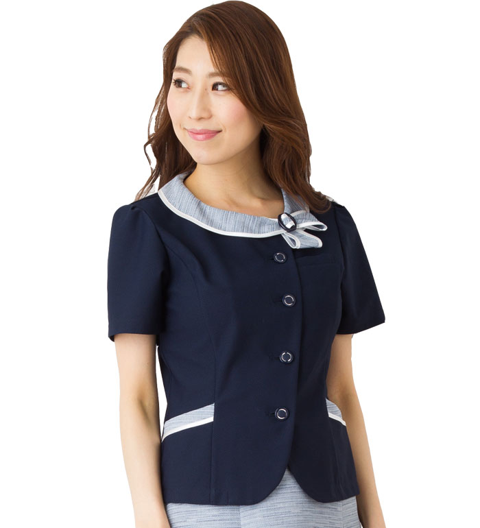 サマーニットオーバーブラウス レディース  事務服 オフィス制服 Selery 2018SS