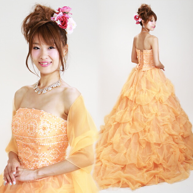 楽天市場】【カラードレス レンタル，5号，6号】カラードレス レンタル