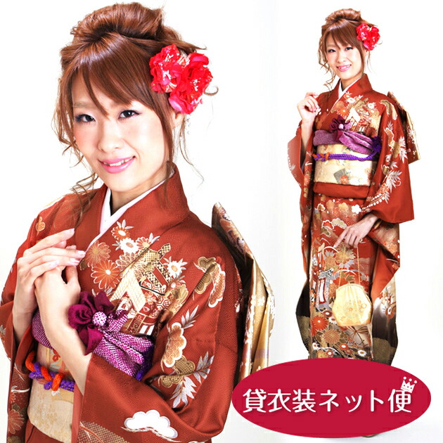 パステルぼかし四季の花々豪華花車鈴乃屋振袖Mサイズ パステルぼかし四季の花々豪華花車鈴乃屋振袖Mサイズ