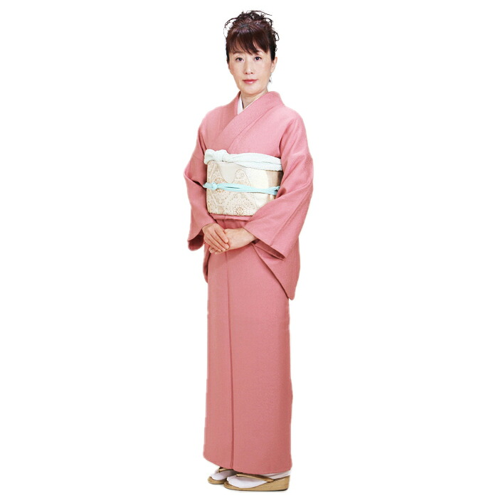 onsenchan様［1718］色無地 美品 一つ紋 木瓜 正絹 着物 袷 【公式通販】