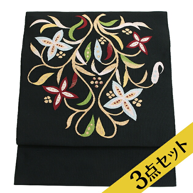 〔名古屋帯 レンタル〕帯揚げ＋帯〆３点セット 帯 名古屋帯レンタル 小紋 色無地 着物レンタル お出かけ ro-a82【レンタル】