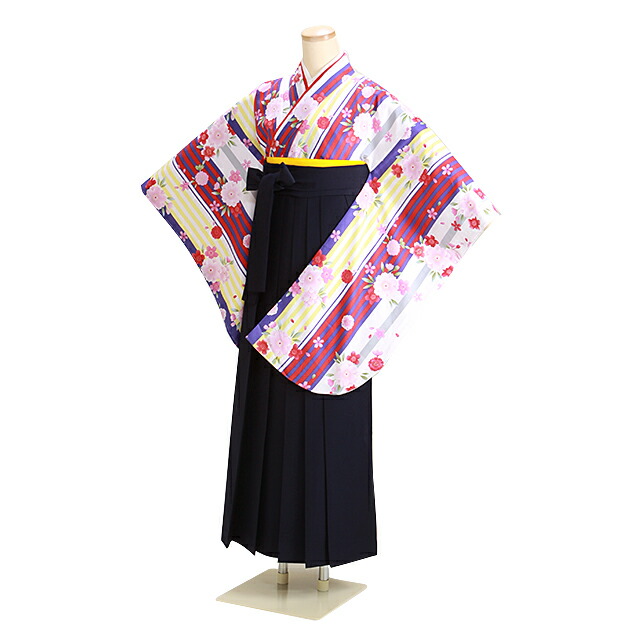 レンタル 貸衣装 卒業式 レンタル 卒業式袴 袴 レンタル 和服 女 女の子 卒業式 あす楽対応 セット 袴セット 袴 女性 卒業式 女袴 袴 フルセット 白色 赤青黄 桜ストライプ 卒業式 女の子 小学生 袴 卒業式 袴 レンタル 入学式 はかま あす楽対応