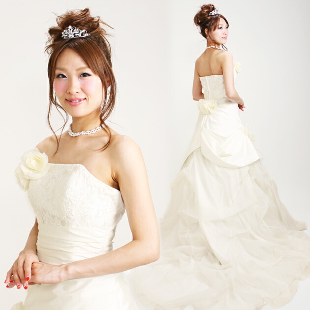 楽天市場】【ウェディングドレス 9号-11号】【Aライン】ウエディング