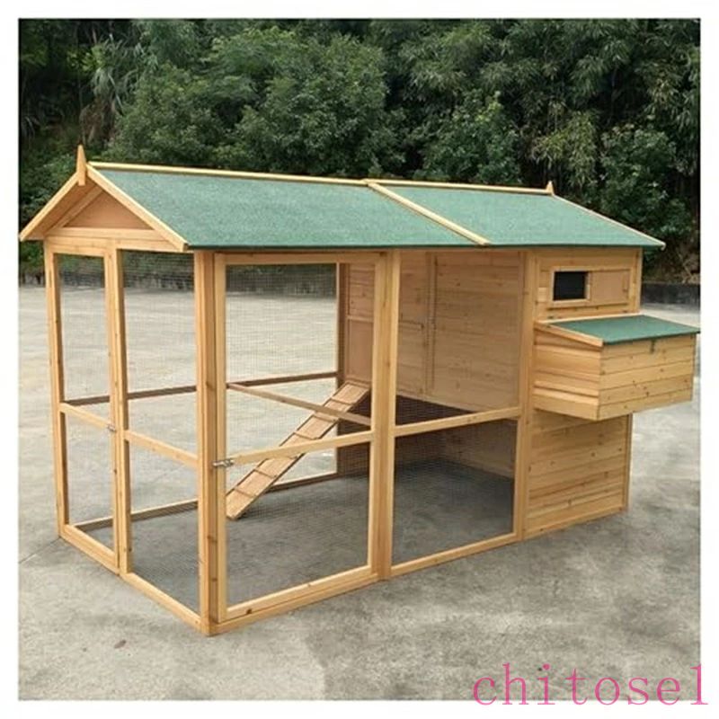 鶏掘ったて小屋 大型純乎たる材鶏伏せ篭 露天用の繁殖伏せ篭 御盆付き添い人多扉腹積もり 精神的な統合が飾り気のない 屋内および露天用15羽の鶏を封じこめる能力のある(Black)