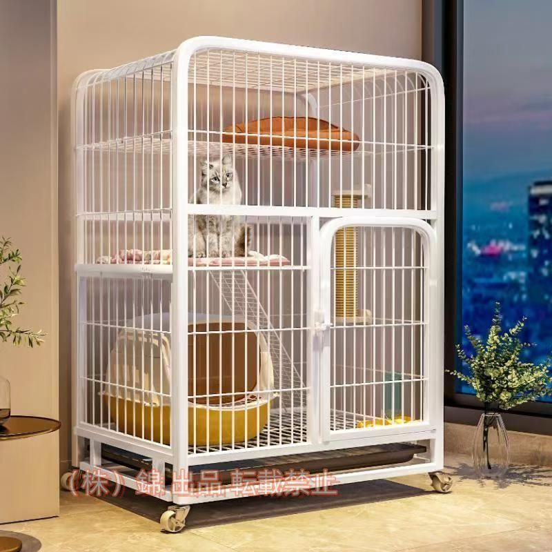 期間限定300円クーポン 猫用ケージ 大型 組立簡単 コンパクト 高さ 2024 新品 多頭飼い 折り畳み式 掃除しやすいネコ用ゲージ 錆びない キャットハウス 家庭用 業務用 収納便利｜白雲百貨店 店