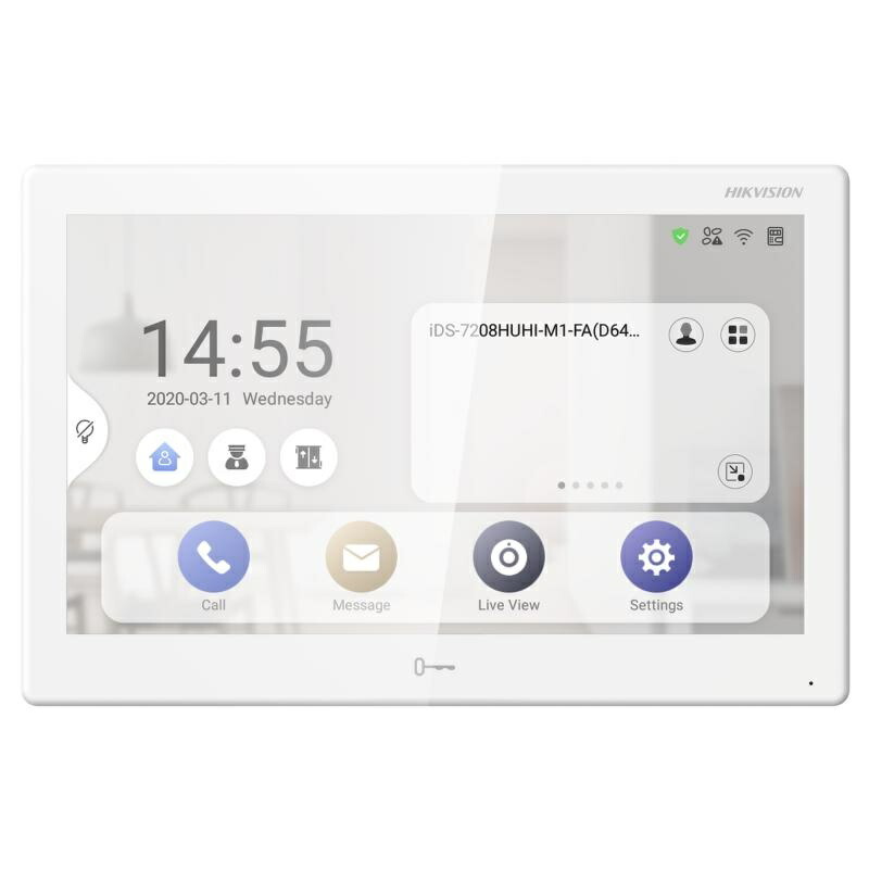 【即納】【貨物輸送無料】\u003cBR\u003eHIKVISION ビデオインターカムネットワークインドアステーション DS-KH9510-WTE1