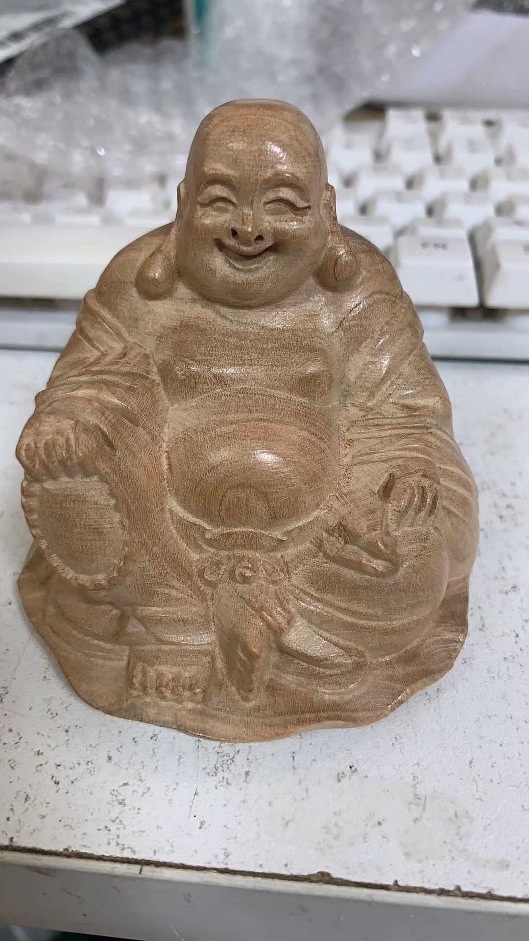 楽天市場】布袋 七福神 砂岩彫刻 幸運の神 笑顔の布袋様 開運 風水